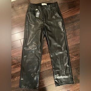 Abercrombie leather 90’s straight